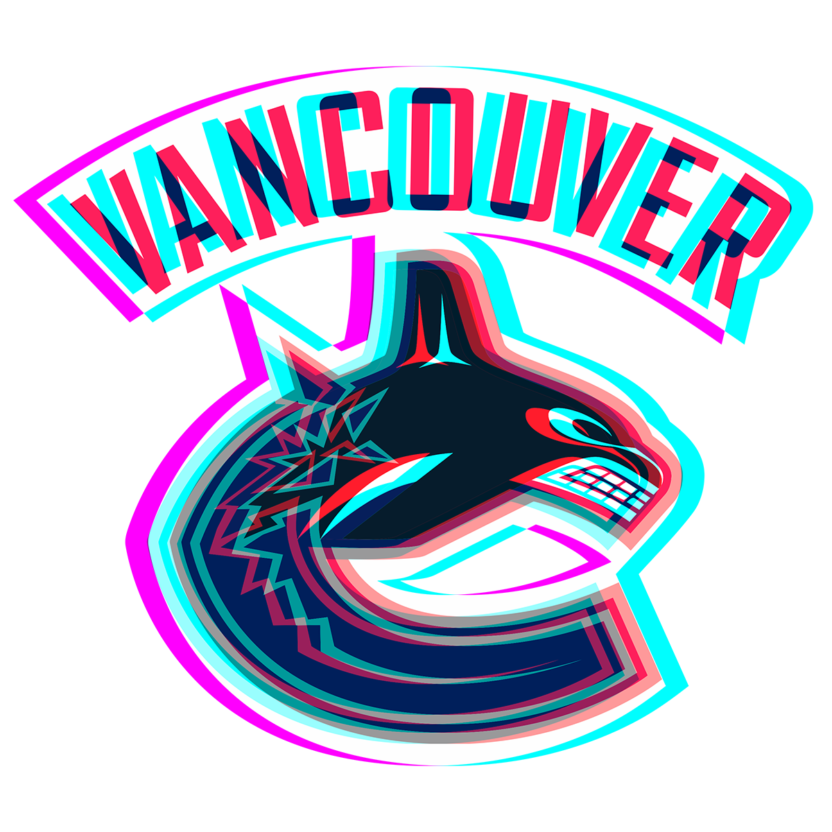 Phantom Vancouver Canucks logo vinyl decal